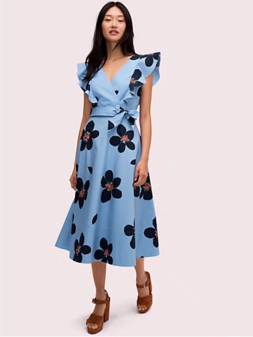 kate spade New York grand flora midi dress size 0